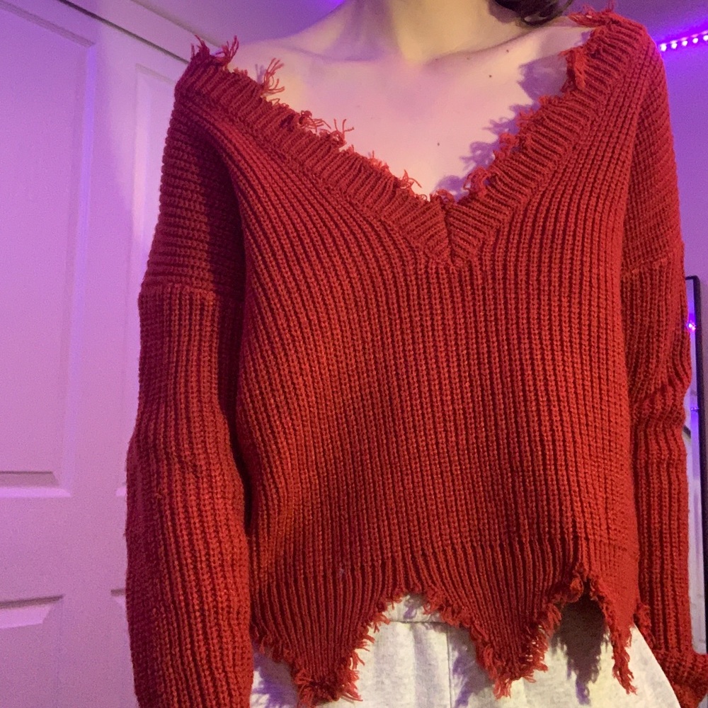 Red sweater